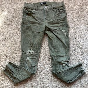 Express mid rise ankle jeggings